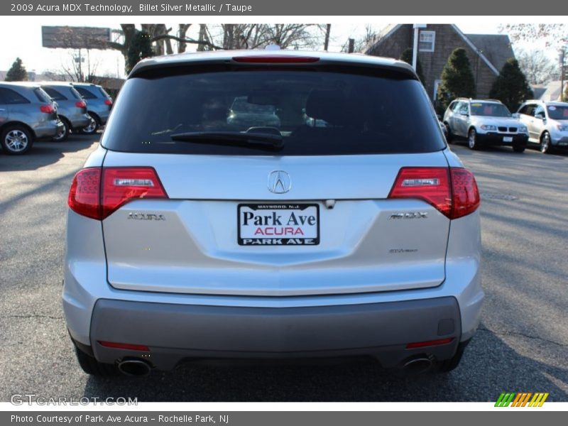 Billet Silver Metallic / Taupe 2009 Acura MDX Technology