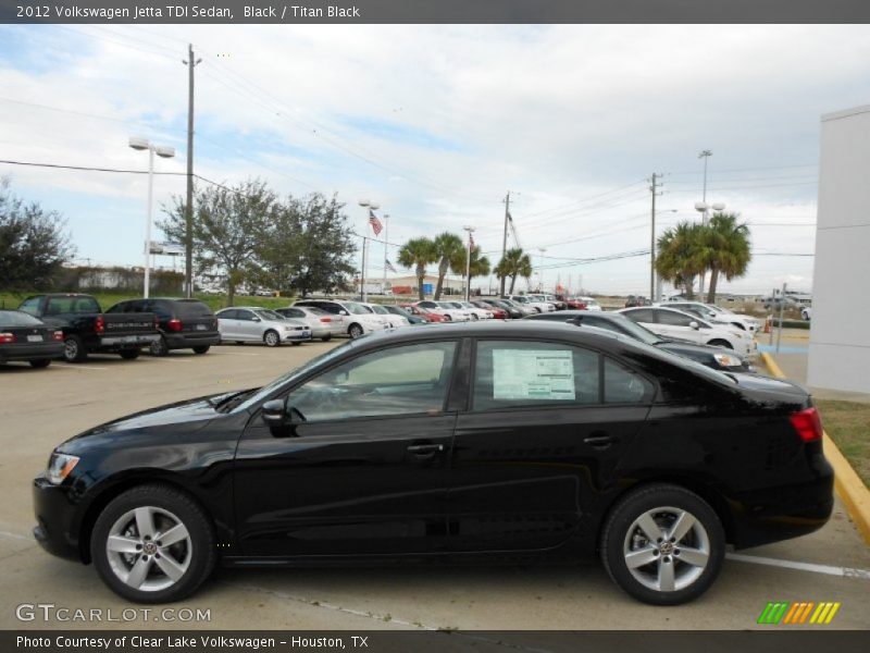 Black / Titan Black 2012 Volkswagen Jetta TDI Sedan