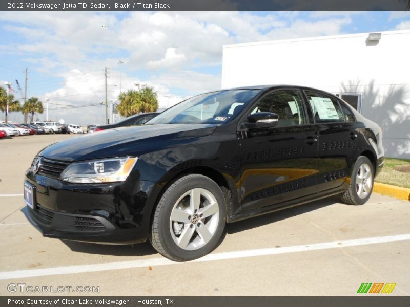 Black / Titan Black 2012 Volkswagen Jetta TDI Sedan