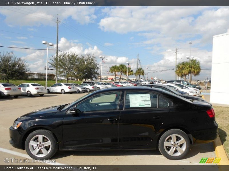 Black / Titan Black 2012 Volkswagen Jetta TDI Sedan
