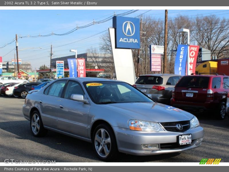 Satin Silver Metallic / Ebony 2002 Acura TL 3.2 Type S