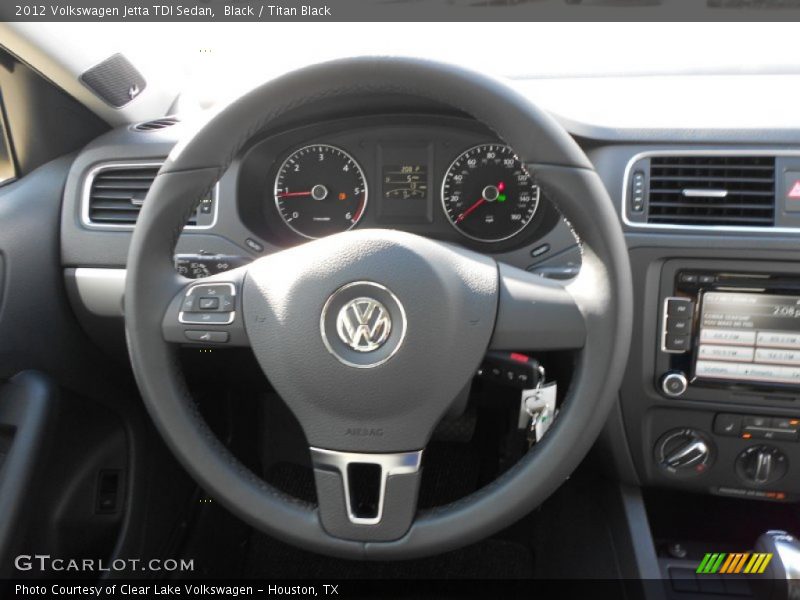 Black / Titan Black 2012 Volkswagen Jetta TDI Sedan