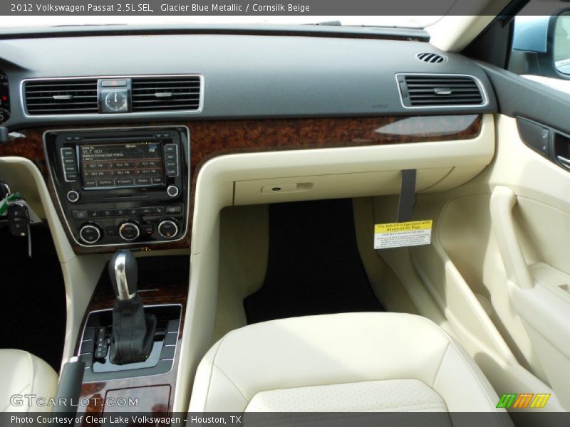 Glacier Blue Metallic / Cornsilk Beige 2012 Volkswagen Passat 2.5L SEL