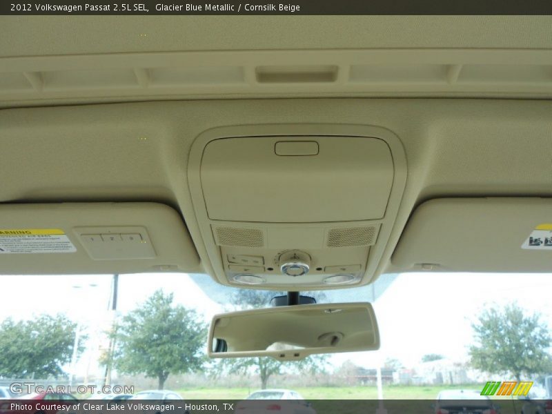 Glacier Blue Metallic / Cornsilk Beige 2012 Volkswagen Passat 2.5L SEL