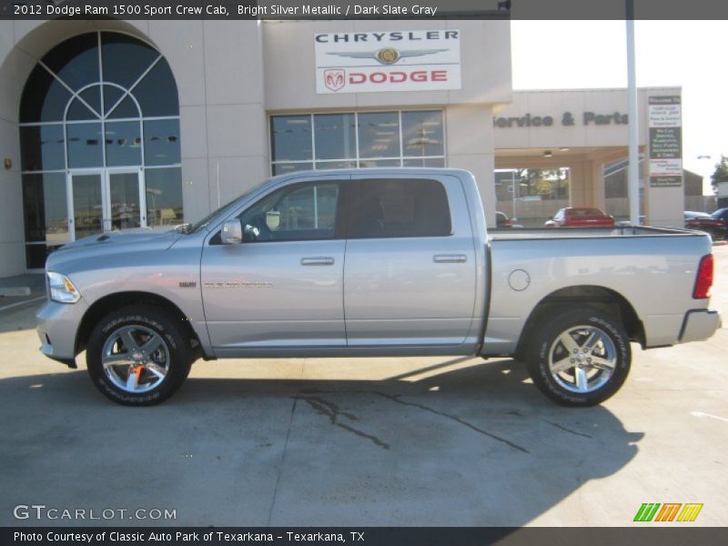 Bright Silver Metallic / Dark Slate Gray 2012 Dodge Ram 1500 Sport Crew Cab