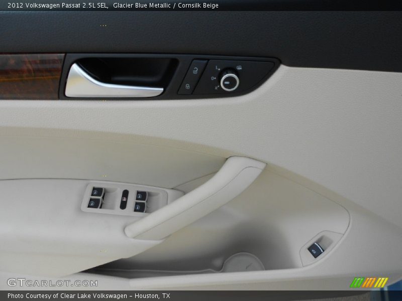 Glacier Blue Metallic / Cornsilk Beige 2012 Volkswagen Passat 2.5L SEL