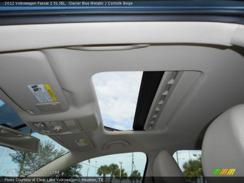 Glacier Blue Metallic / Cornsilk Beige 2012 Volkswagen Passat 2.5L SEL