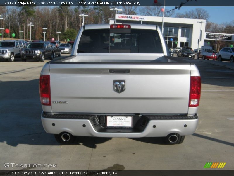 Bright Silver Metallic / Dark Slate Gray 2012 Dodge Ram 1500 Sport Crew Cab