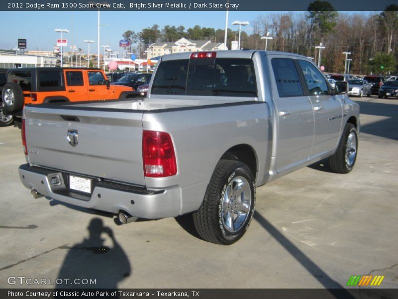 Bright Silver Metallic / Dark Slate Gray 2012 Dodge Ram 1500 Sport Crew Cab