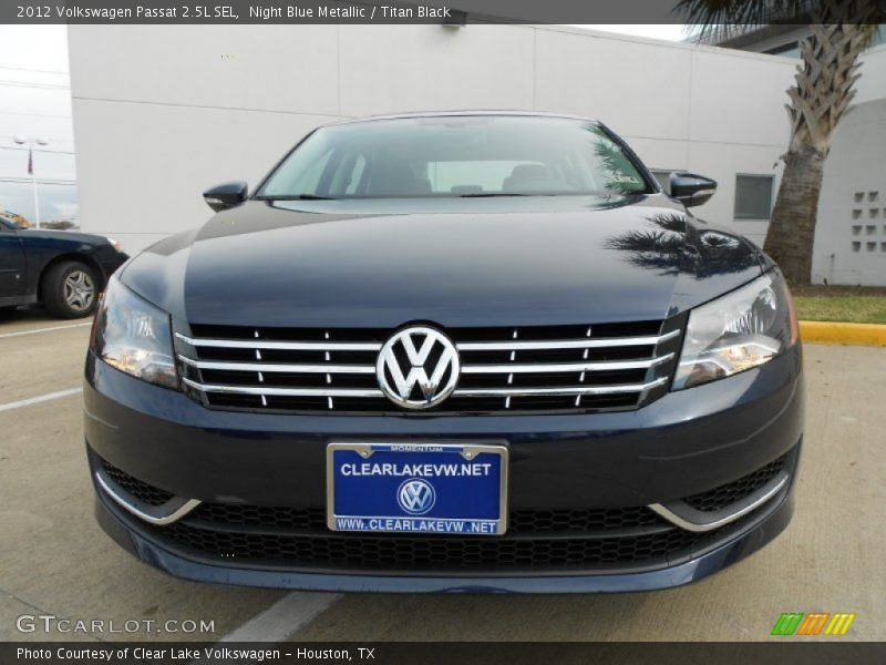 Night Blue Metallic / Titan Black 2012 Volkswagen Passat 2.5L SEL