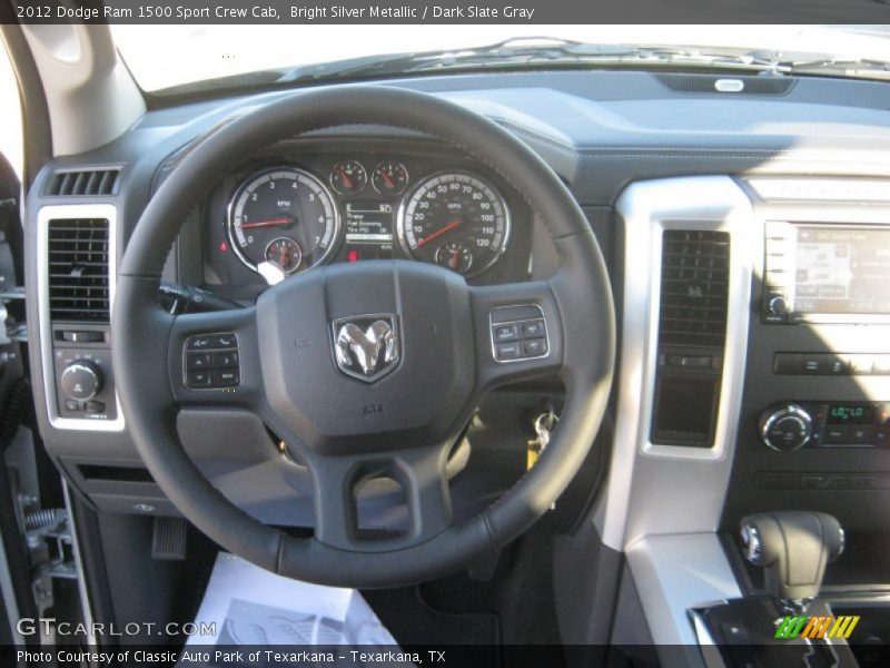 Bright Silver Metallic / Dark Slate Gray 2012 Dodge Ram 1500 Sport Crew Cab