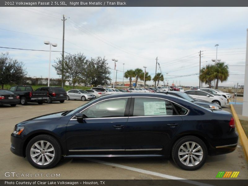Night Blue Metallic / Titan Black 2012 Volkswagen Passat 2.5L SEL