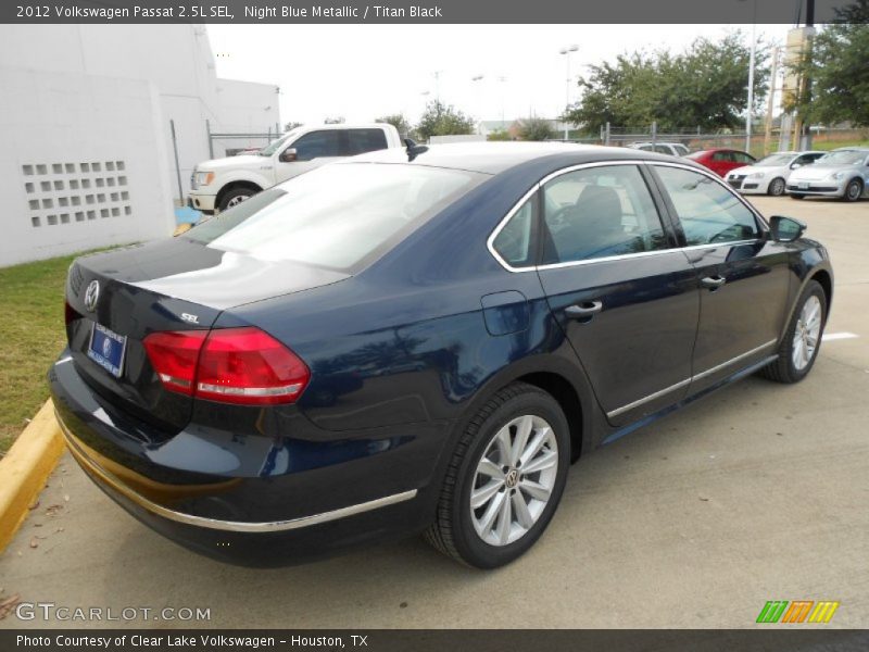 Night Blue Metallic / Titan Black 2012 Volkswagen Passat 2.5L SEL