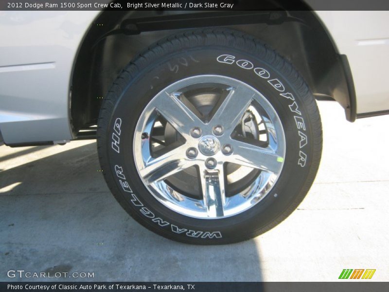 Bright Silver Metallic / Dark Slate Gray 2012 Dodge Ram 1500 Sport Crew Cab