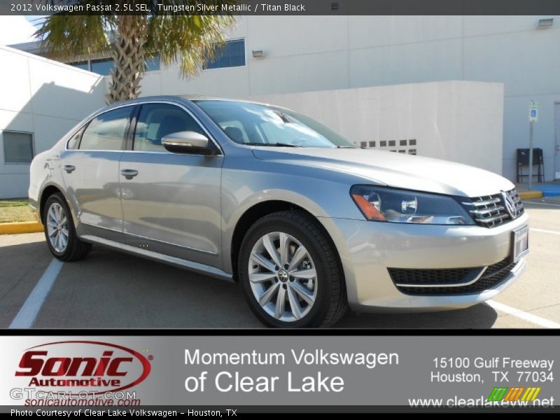 Tungsten Silver Metallic / Titan Black 2012 Volkswagen Passat 2.5L SEL