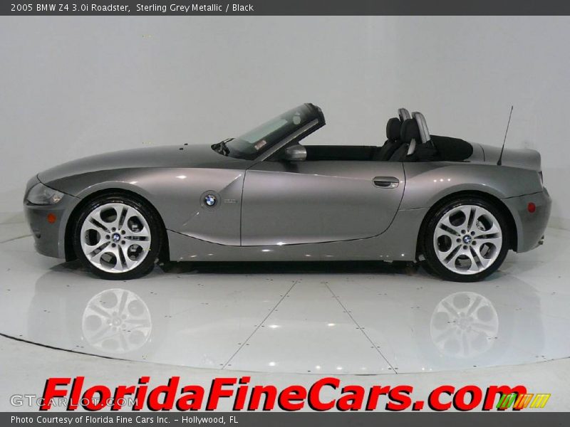 Sterling Grey Metallic / Black 2005 BMW Z4 3.0i Roadster