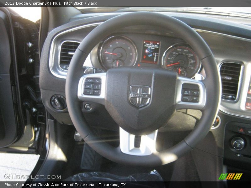 Pitch Black / Black 2012 Dodge Charger SXT Plus