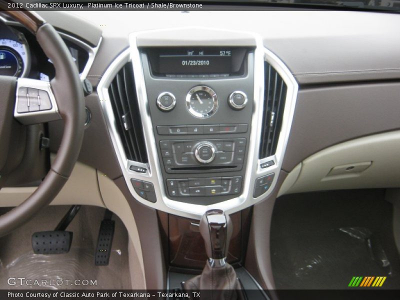 Platinum Ice Tricoat / Shale/Brownstone 2012 Cadillac SRX Luxury
