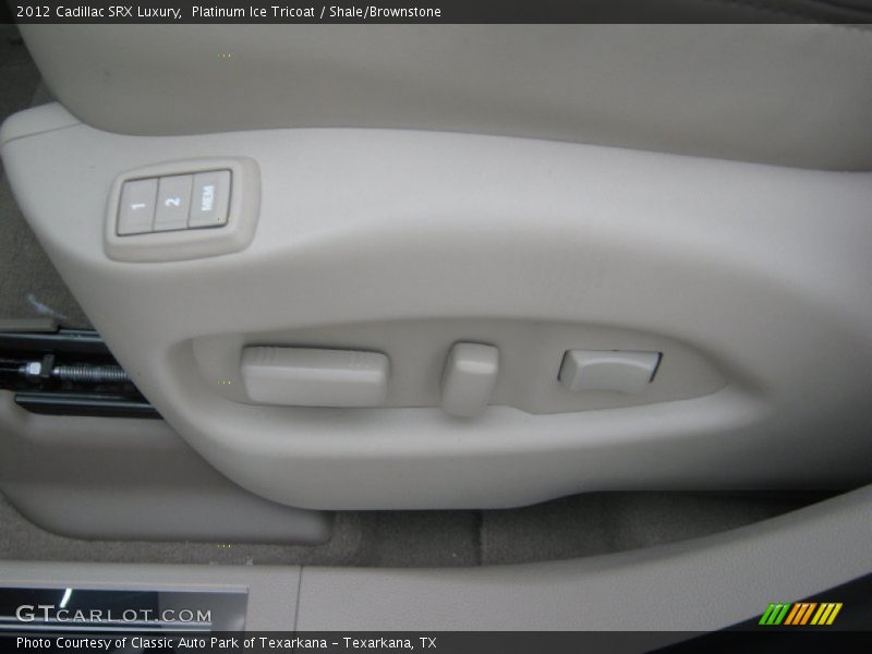 Platinum Ice Tricoat / Shale/Brownstone 2012 Cadillac SRX Luxury