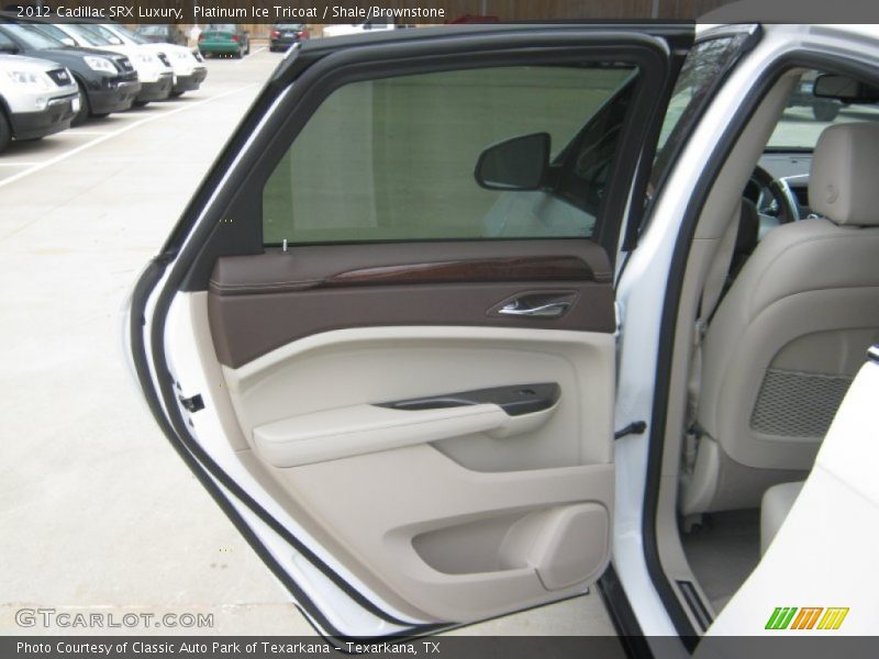 Platinum Ice Tricoat / Shale/Brownstone 2012 Cadillac SRX Luxury