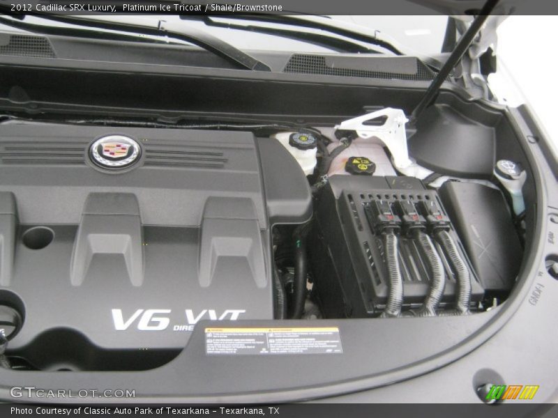 Platinum Ice Tricoat / Shale/Brownstone 2012 Cadillac SRX Luxury