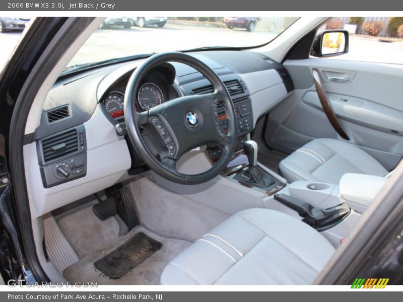 Jet Black / Grey 2006 BMW X3 3.0i