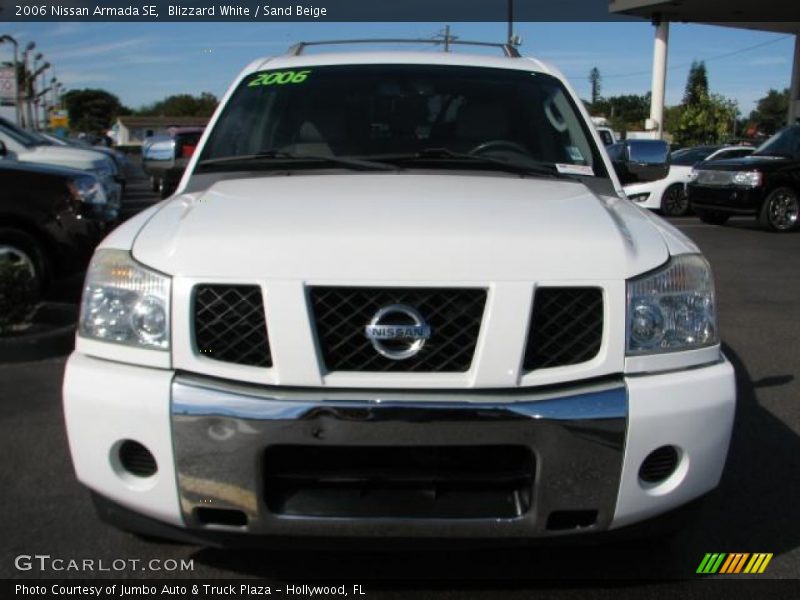 Blizzard White / Sand Beige 2006 Nissan Armada SE