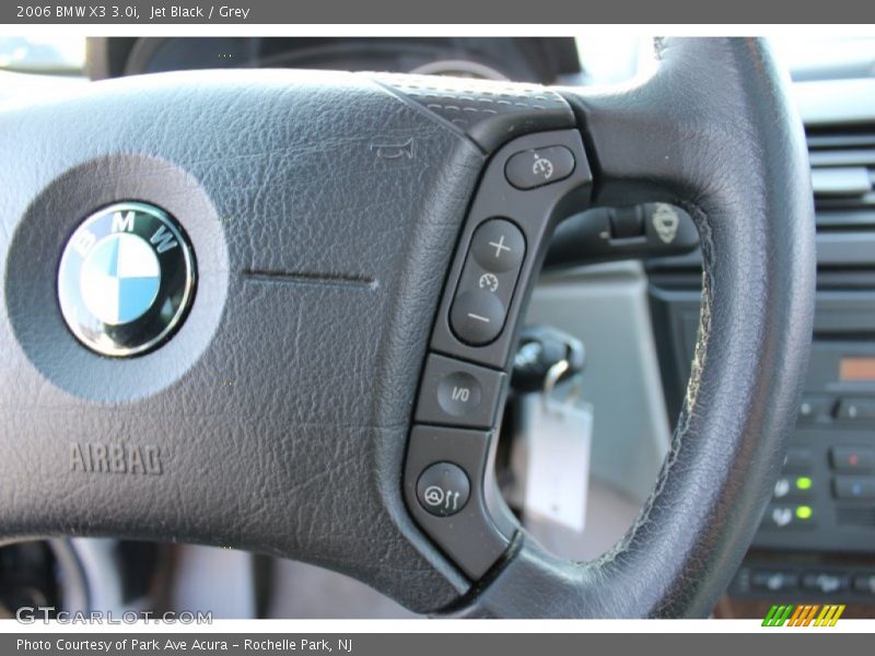 Jet Black / Grey 2006 BMW X3 3.0i