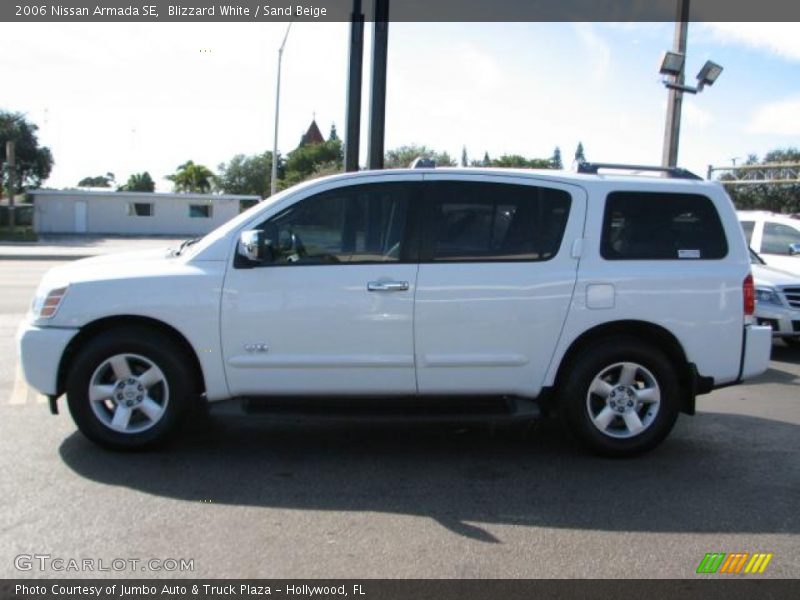 Blizzard White / Sand Beige 2006 Nissan Armada SE