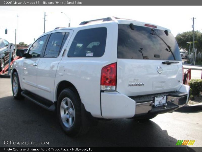 Blizzard White / Sand Beige 2006 Nissan Armada SE