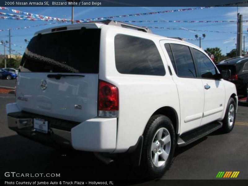 Blizzard White / Sand Beige 2006 Nissan Armada SE