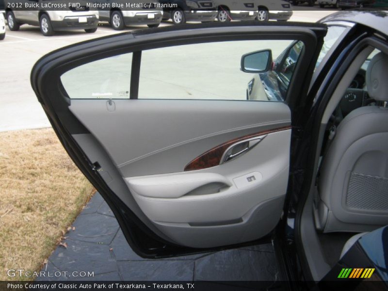 Midnight Blue Metallic / Titanium 2012 Buick LaCrosse FWD