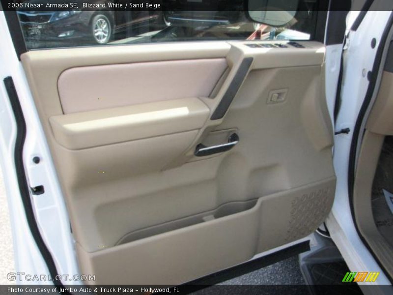 Blizzard White / Sand Beige 2006 Nissan Armada SE