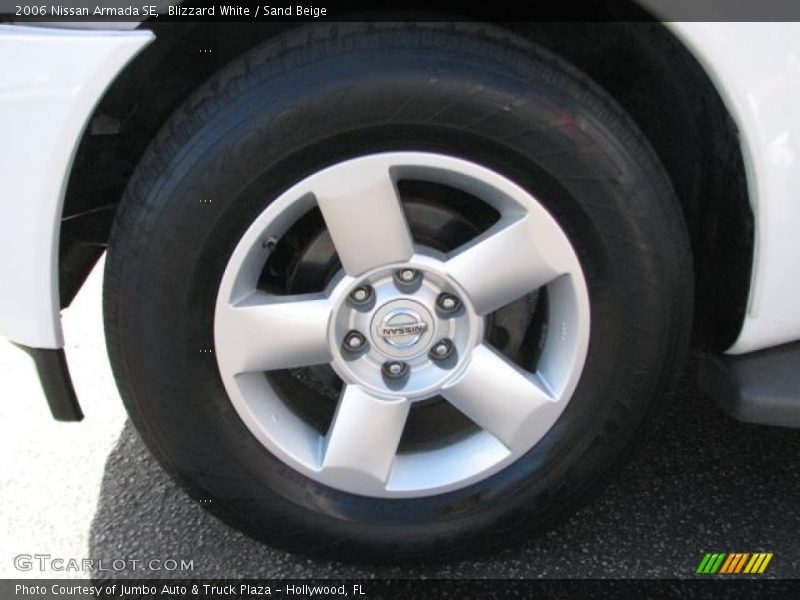 Blizzard White / Sand Beige 2006 Nissan Armada SE