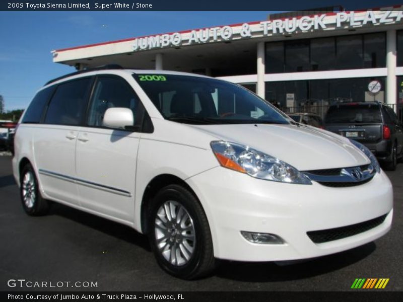 Super White / Stone 2009 Toyota Sienna Limited