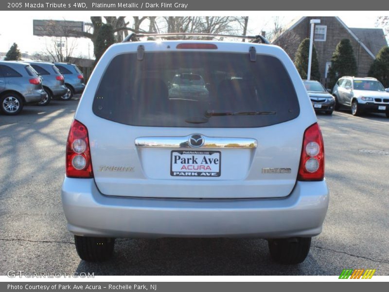 Platinum Metallic / Dark Flint Gray 2005 Mazda Tribute s 4WD