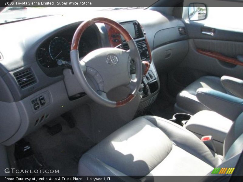 Super White / Stone 2009 Toyota Sienna Limited
