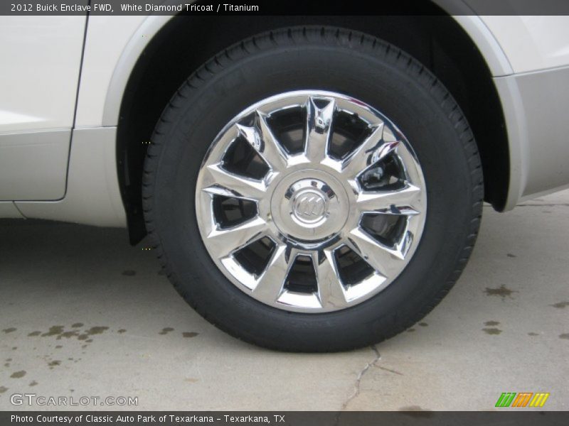 White Diamond Tricoat / Titanium 2012 Buick Enclave FWD