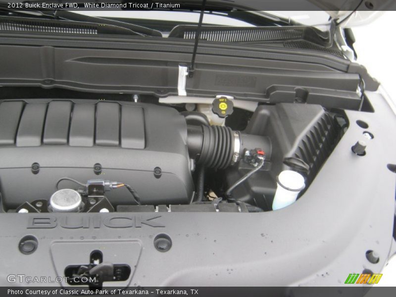 White Diamond Tricoat / Titanium 2012 Buick Enclave FWD