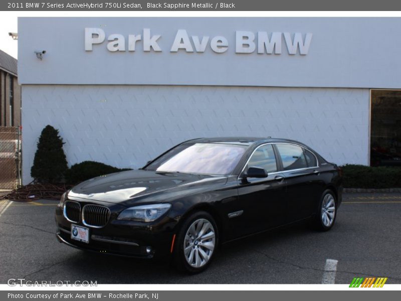 Black Sapphire Metallic / Black 2011 BMW 7 Series ActiveHybrid 750Li Sedan