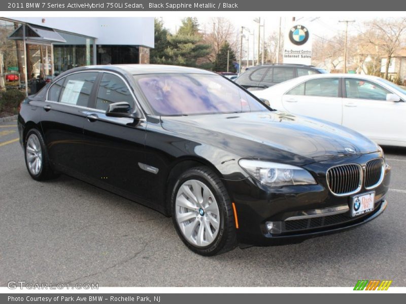 Black Sapphire Metallic / Black 2011 BMW 7 Series ActiveHybrid 750Li Sedan