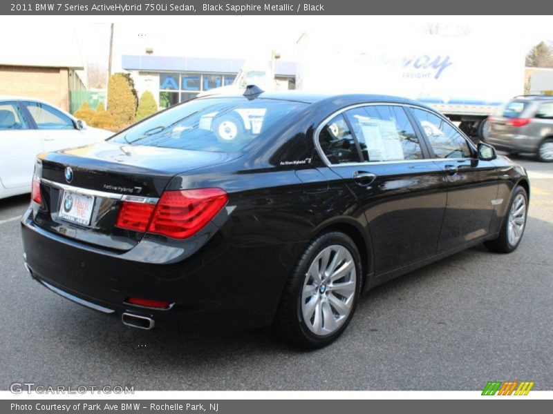 Black Sapphire Metallic / Black 2011 BMW 7 Series ActiveHybrid 750Li Sedan