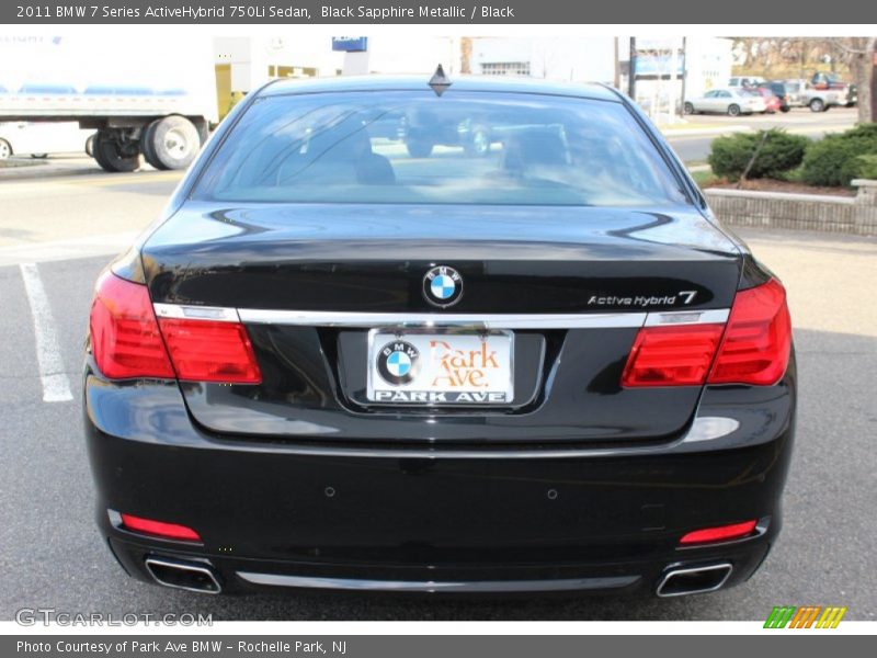 Black Sapphire Metallic / Black 2011 BMW 7 Series ActiveHybrid 750Li Sedan