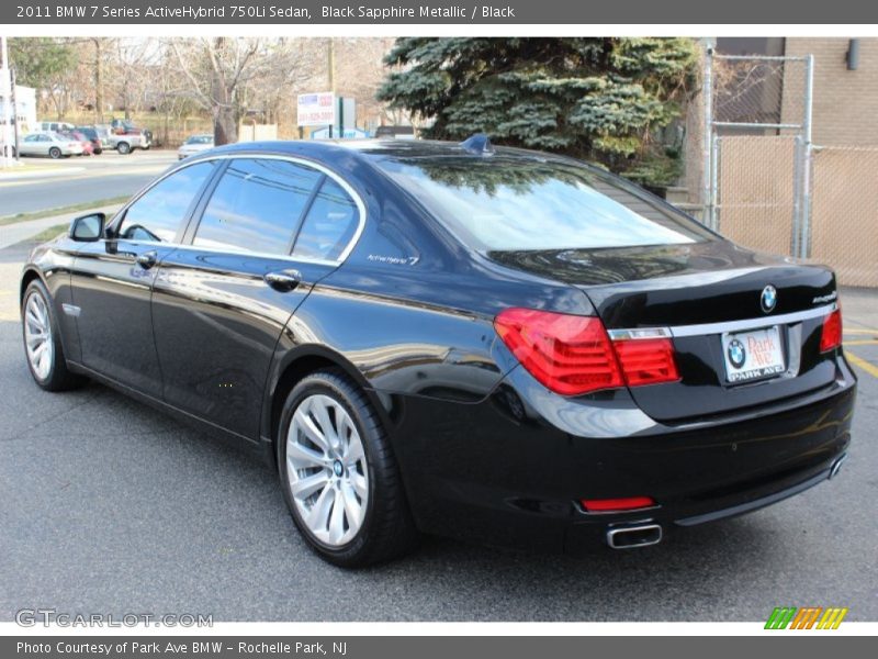 Black Sapphire Metallic / Black 2011 BMW 7 Series ActiveHybrid 750Li Sedan