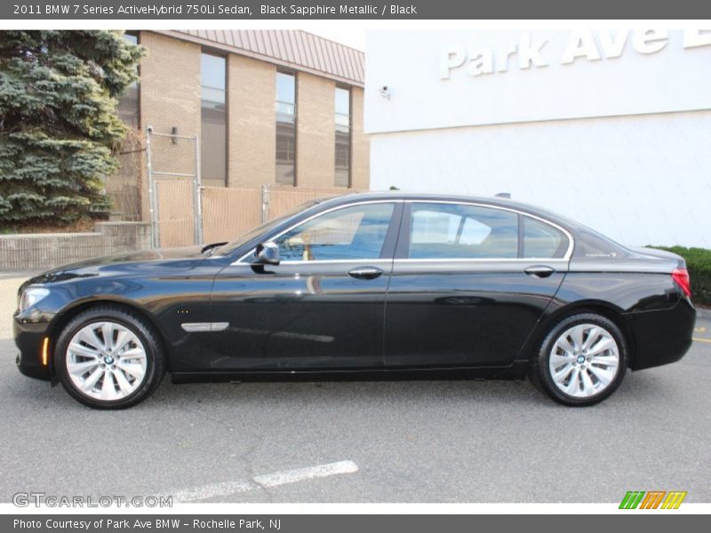 Black Sapphire Metallic / Black 2011 BMW 7 Series ActiveHybrid 750Li Sedan