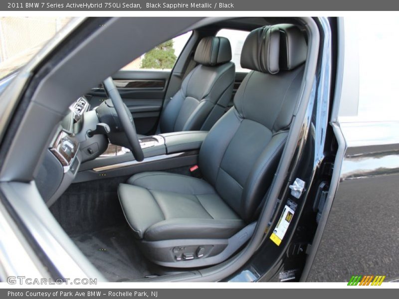 2011 7 Series ActiveHybrid 750Li Sedan Black Interior