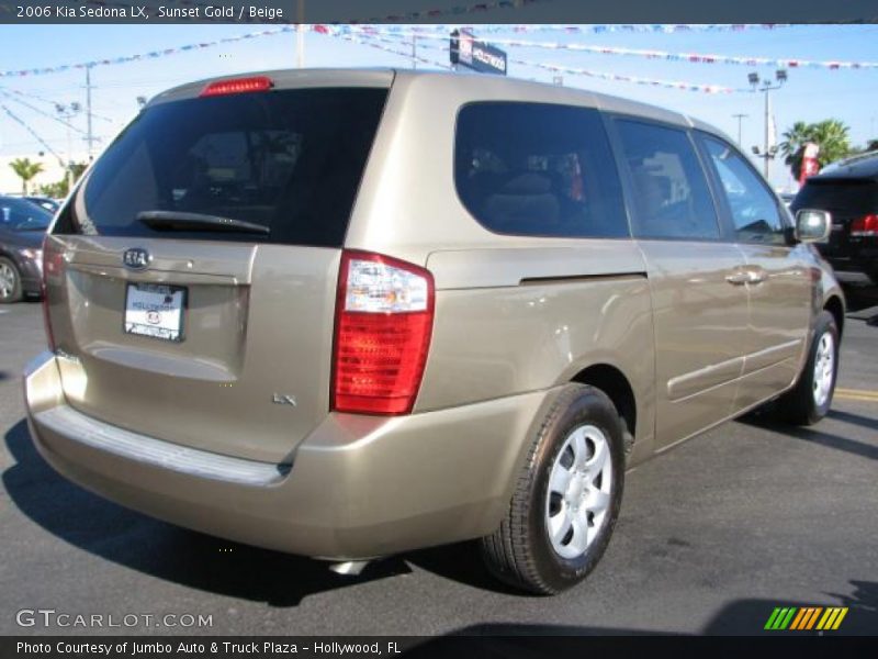 Sunset Gold / Beige 2006 Kia Sedona LX