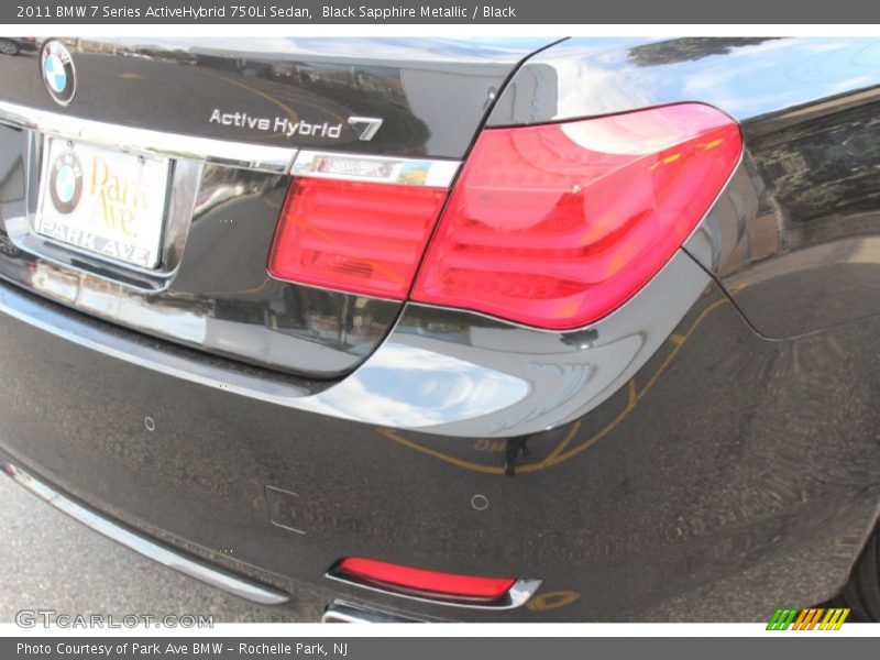 Black Sapphire Metallic / Black 2011 BMW 7 Series ActiveHybrid 750Li Sedan