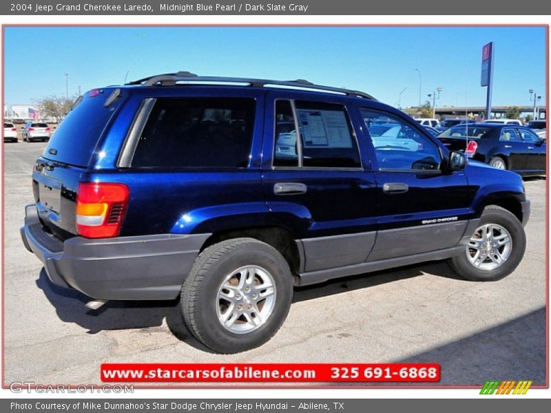 Midnight Blue Pearl / Dark Slate Gray 2004 Jeep Grand Cherokee Laredo