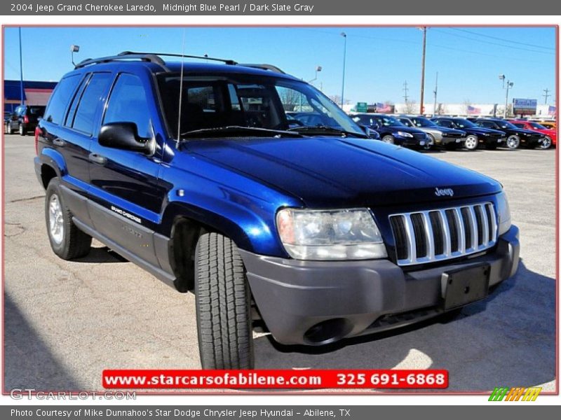 Midnight Blue Pearl / Dark Slate Gray 2004 Jeep Grand Cherokee Laredo